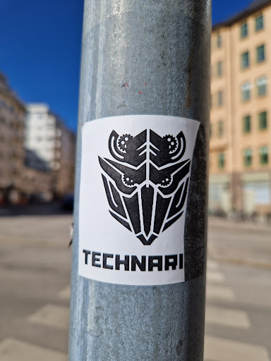 Street sticker Stockholm TECHNARI