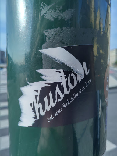 Street sticker Stockholm Kustom Est. since Rockabilly was born