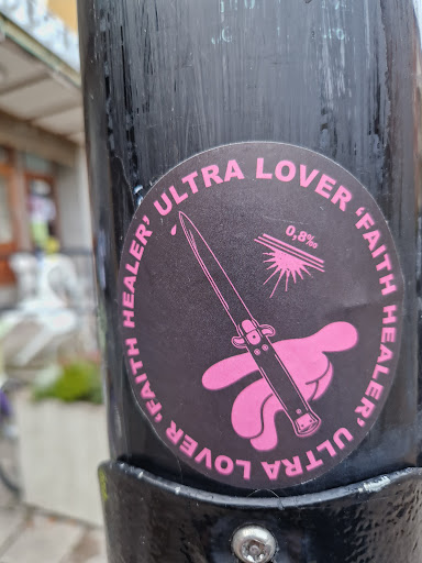 Street sticker 0,8% HEALER' FAITH ULTRA LOVER LOVER ULTRA 'FAITH HEALER'