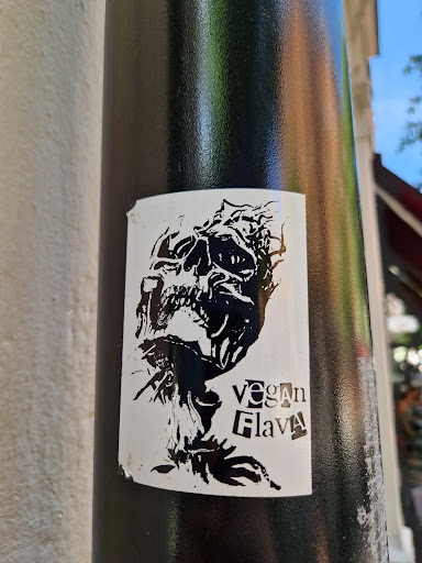 Street sticker Vegan Flava <a class="a-tag" href="https://www.instagram.com/veganflava">https://www.instagram.com/veganflava</a> <a class="a-tag" href="https://veganflava.com/">https://veganflava.com/</a>