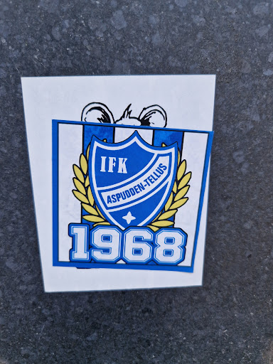 Street sticker Stockholm IFK ASPUDDEN-TELLUS 1968