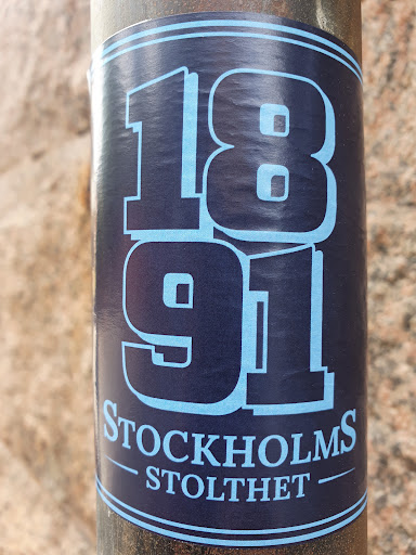 Street sticker Stockholm 18 91 STOCKHOLMS STOLTHET