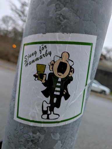 Street sticker Stockholm Sjung for Hammarby