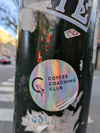 Street sticker Stockholm Z COFFEE COACHING CLUB ISOLA