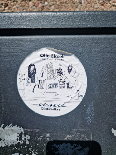 Street sticker Stockholm Olle Eksell From Eksell in Sweden eksell OlleEksell.se
