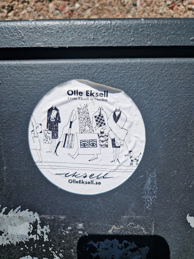 Street sticker Olle Eksell From Eksell in Sweden eksell OlleEksell.se