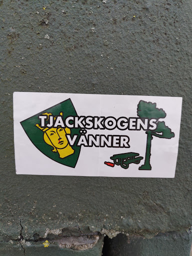 Street sticker Stockholm TJACKSKOGENS V&Auml;NNER