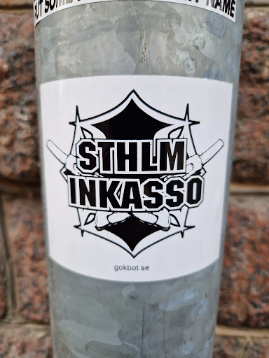 Street sticker Stockholm AMERICA STHLM INKASSO gokbot.se