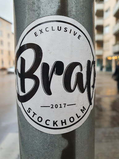 Street sticker Brap STOCKHOLM -2017- OLM