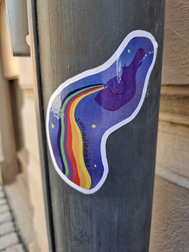 Street sticker Stockholm Filip Rahim Hansson