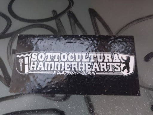 Street sticker Stockholm SOTTOCULTURA HAMMERHEARTS M'GLADBACH BERLIN