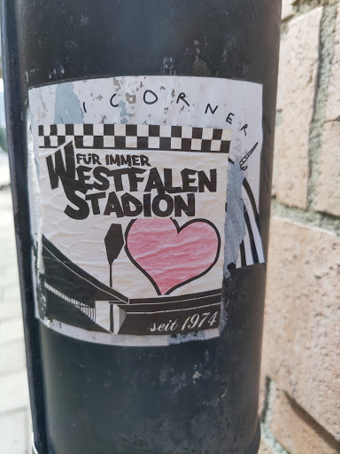 Street sticker Stockholm WESTFALEN STADION seit 1974