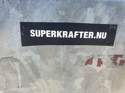 Street sticker SUPERKRAFTER.NU