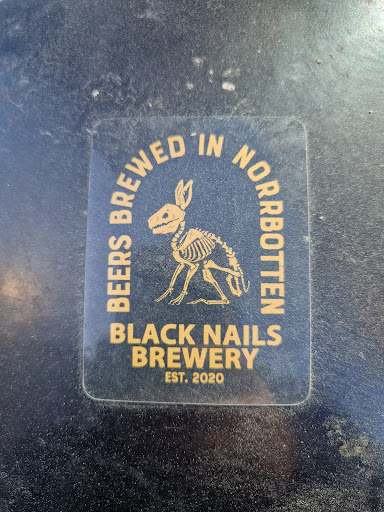 Street sticker Stockholm BEERS BREWED IN NORRBOTTEN BLACK NAILS BREWERY EST. 2020