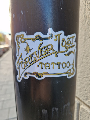 Street sticker FOREVER LOST TATTOO