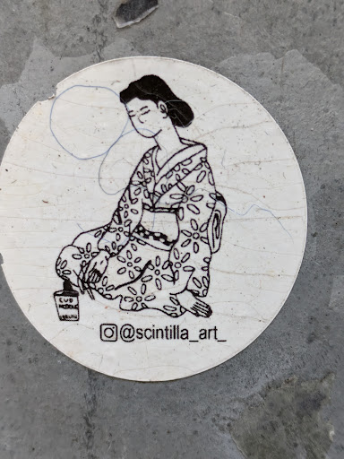 Street sticker Stockholm @scintilla_art_