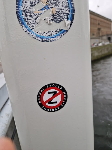 Street sticker NORMAL AGAINST PEOPLE Z