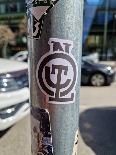 Street sticker Stockholm NT T TH