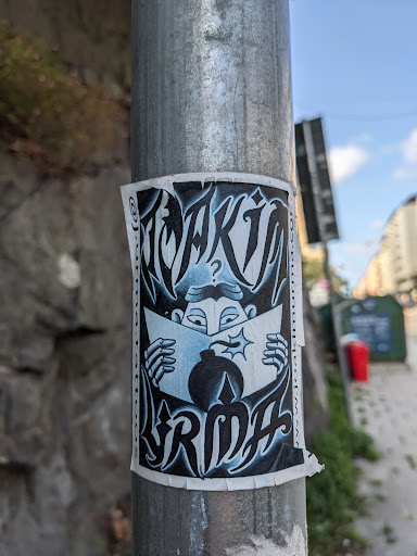 Street sticker Stockholm ARABIA (@ BRIDA