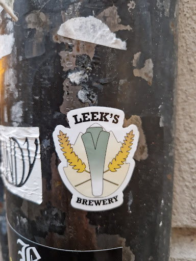 Street sticker U SS LEEK'S V BREWERY