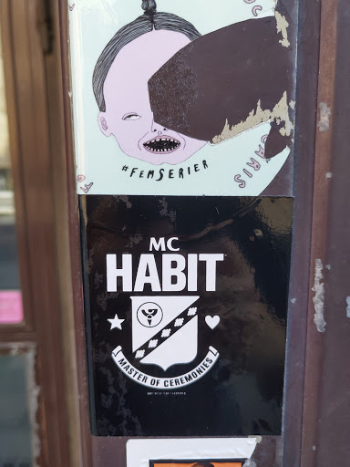 Street sticker Stockholm MC НАВIT MASTER OF CEREMONIES