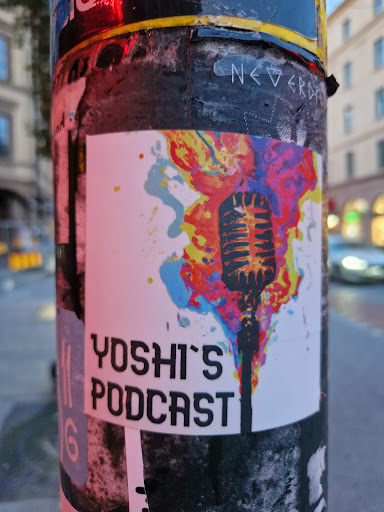 Street sticker Stockholm YOSHI'S PODCAST