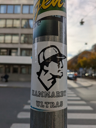 Street sticker Stockholm gen LM are HAMMARBY ULTRAS