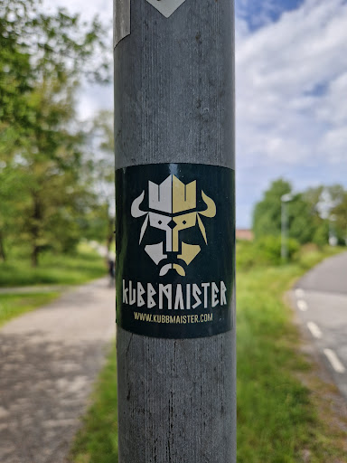 Street sticker KUBBMAISTER WWW.KUBBMAISTER.COM