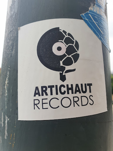 Street sticker Stockholm ARTICHAUT RECORDS