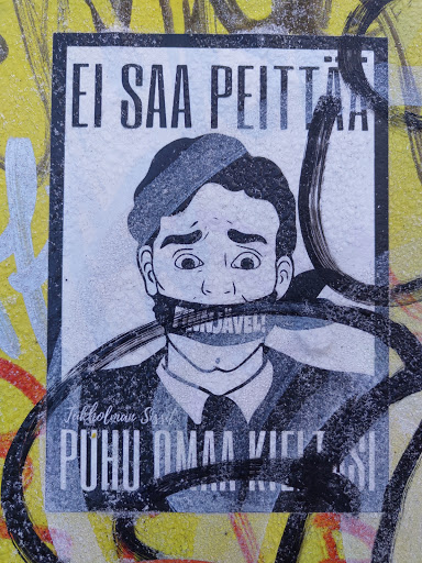 Street sticker EI SAA PEIT&Auml;&Auml; Finj&auml;vel