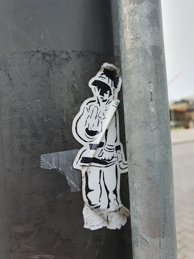 Street sticker Fuck you