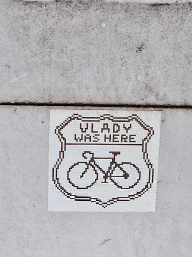 Street sticker Stockholm VLADY WAS HERE <a class="a-tag" href="https://ctbiketouring.wordpress.com/">https://ctbiketouring.wordpress.com/</a>