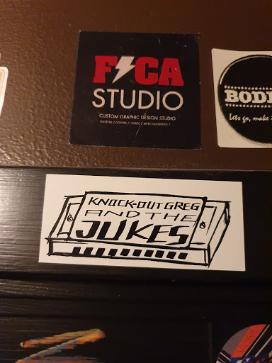 Street sticker Stockholm FCA STUDIO BOD Lets make CUSTOM GRAPHIC DỂ SIGN STUDIO K /co /co ca KNOCK-OUT GREG AND THE JUKES