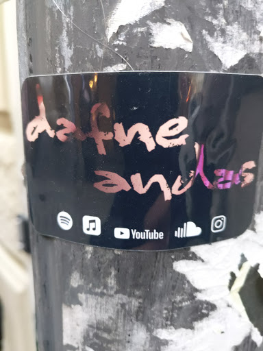 Street sticker Stockholm dafine andas