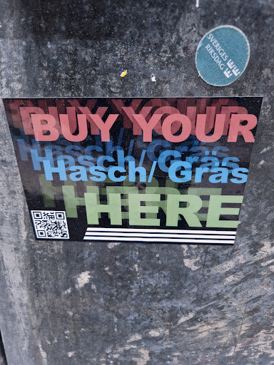 Street sticker Stockholm BUY YOUR Hasch/ Gras HERE