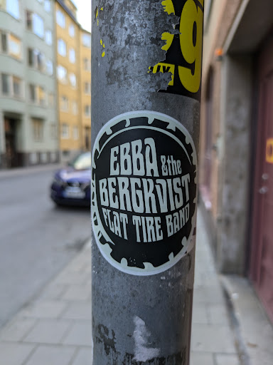 Street sticker Stockholm 9 ЕВВА Ethe BERGROIST PLAT TIRE BAND