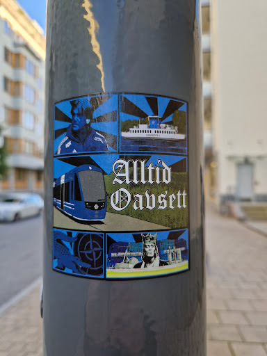 Street sticker DJURGARDEN 11 ABT Alltid Oabsett