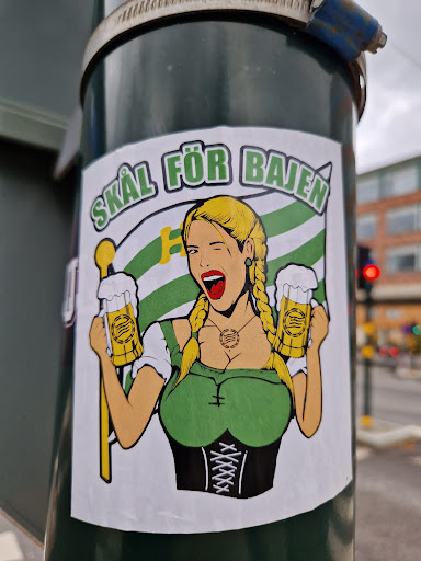 Street sticker Stockholm SK&Acirc;L F&Ouml;R BAJEN