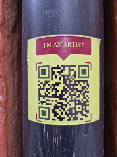 Street sticker I'M AN ARTIST <a class="a-tag" href="https://me-qr.com/gzYxlpXK">https://me-qr.com/gzYxlpXK</a>