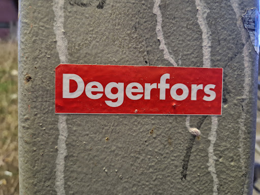 Street sticker Degerfors