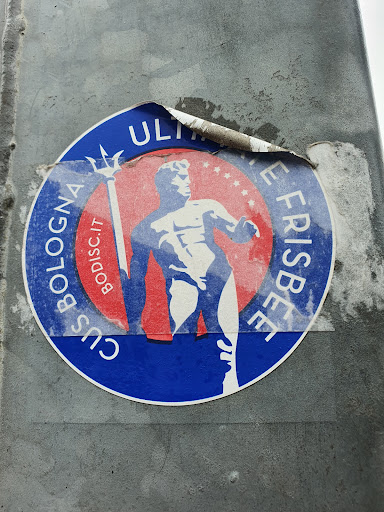 Street sticker CUS BOLOGNA BODISC.IT FRISBEE