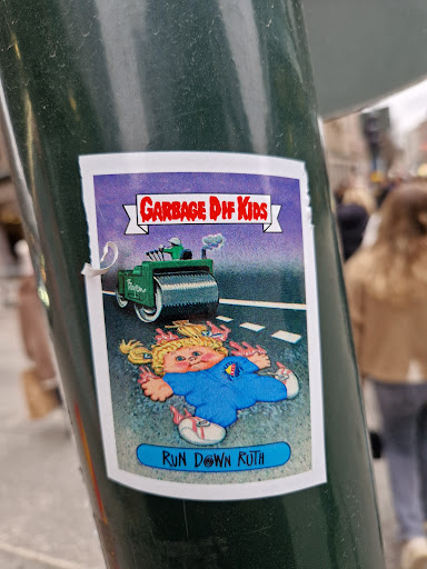 Street sticker Stockholm GARBAGE DIF KIDS Vajen RUN DOWN RUTH