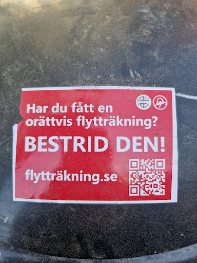 Street sticker Har du fatt en or&auml;ttvis flyttr&auml;kning? BESTRID DEN! flyttr&auml;kning.se