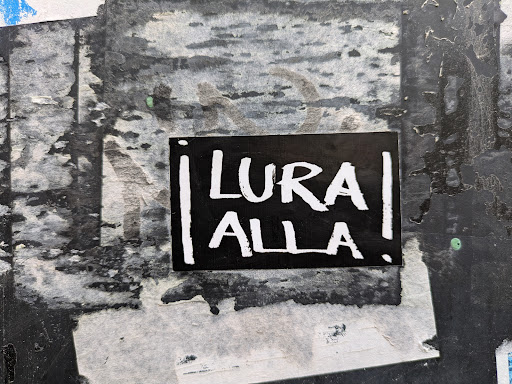 Street sticker LURA ALLA