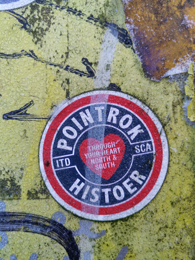 Street sticker POINT ROK THROUGH YOUR HEART NORTH &amp; SOUTH ITD HISTOE