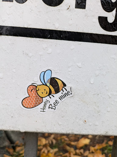 Street sticker Stockholm Honey Bee mine!