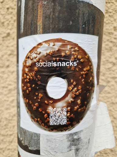 Street sticker Stockholm socialsnacks&reg;