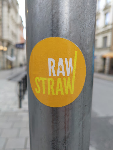 Street sticker RAW STRAW