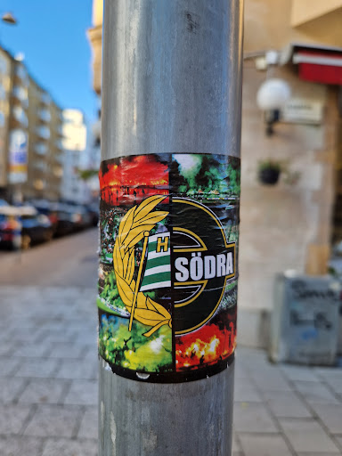 Street sticker Stockholm S&Ouml;DRA