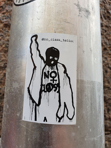 Street sticker Stockholm No class tattoo @no_class_tattoo